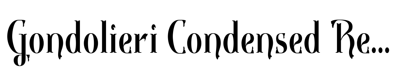 Gondolieri Condensed Regular